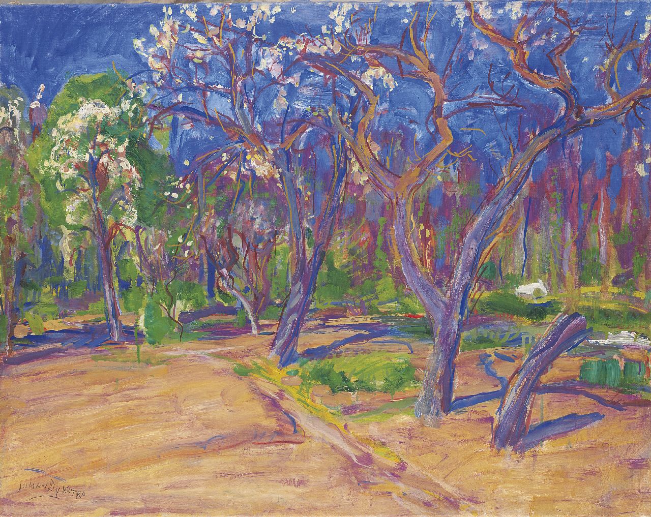 Dijkstra J. Johannes 'Johan' Dijkstra, Boomgaard, olieverf op doek 62
