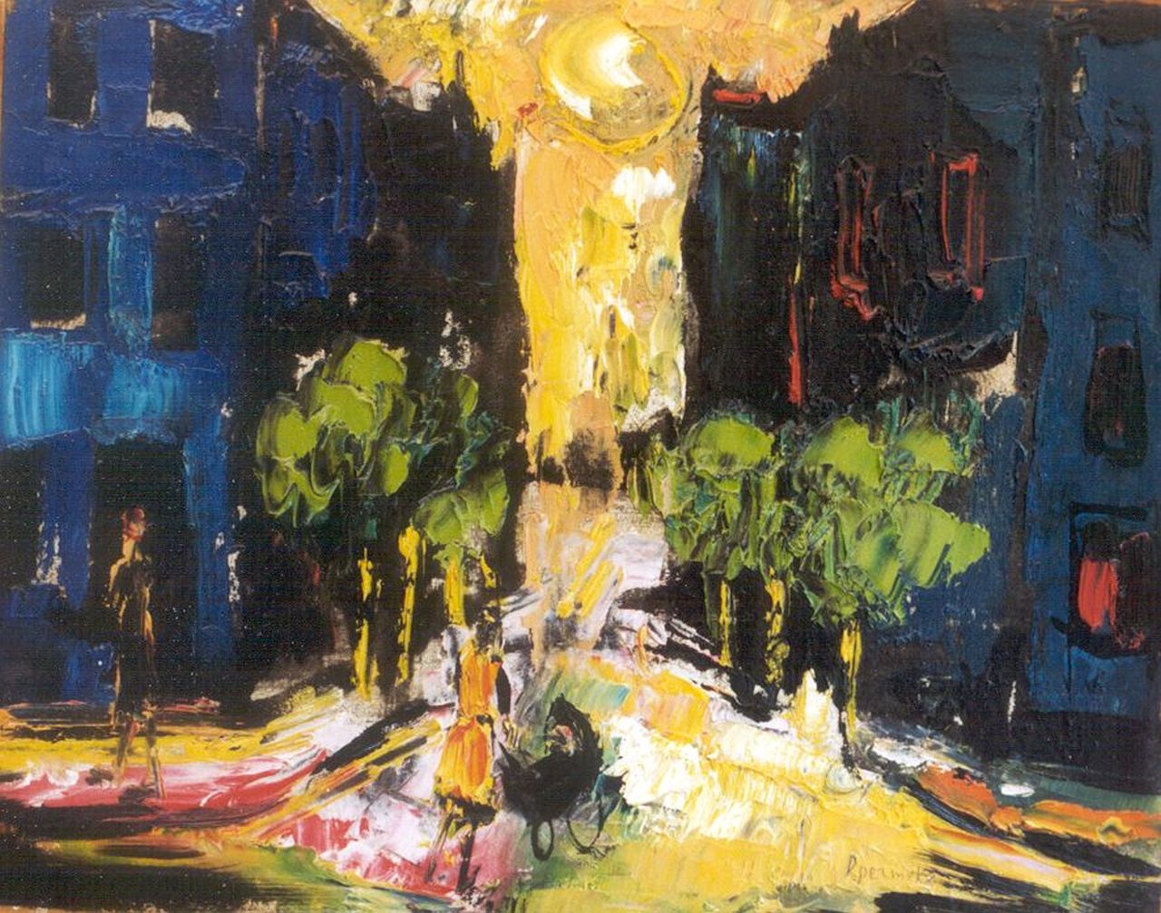 Permeke P.  | Paul Permeke, Stadsgezicht in de zomer, olieverf op doek op board 28,8 x 35,5 cm, gesigneerd rechtsonder
