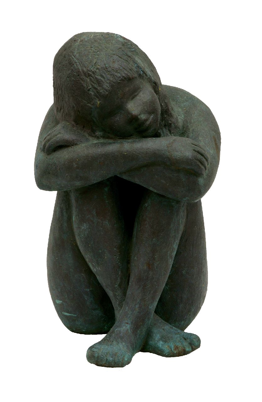 Moser K.  | Kurt Moser, Dromend, brons 29,8 x 16,0 cm, gesigneerd op de rand met initialen