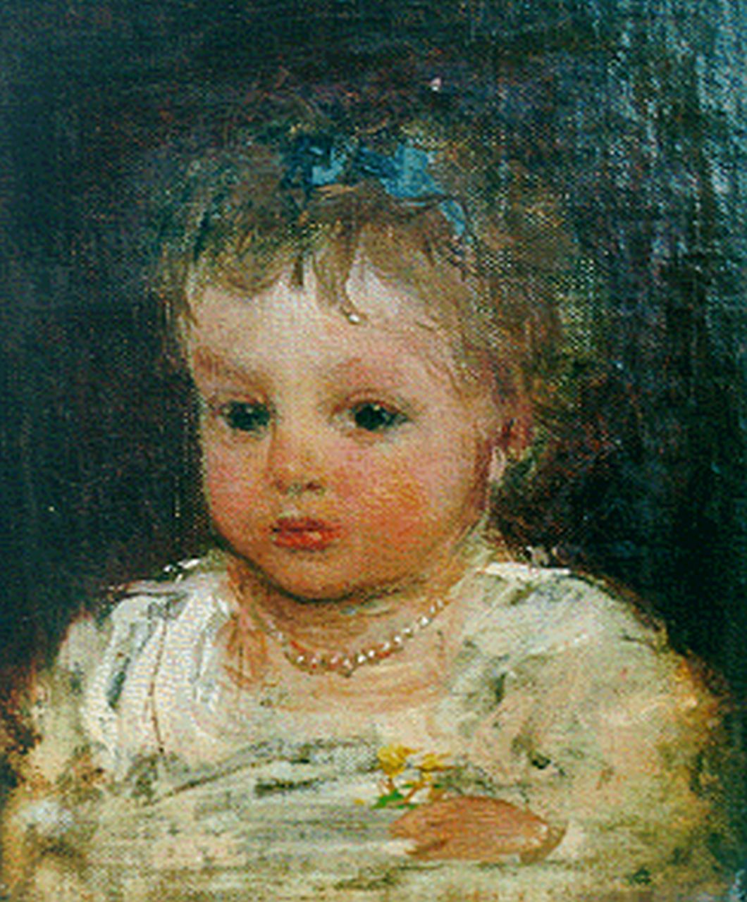 Maris J.H.  | Jacobus Hendricus 'Jacob' Maris, Annie, olieverf op doek op paneel 14,1 x 11,7 cm