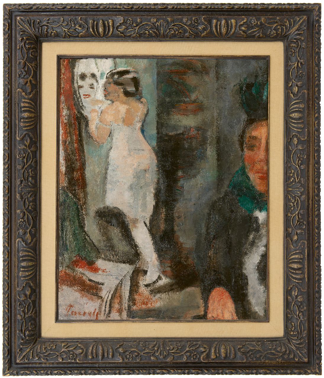 Paerels W.A.  | 'Willem' Adriaan Paerels | Schilderijen te koop aangeboden | Vrouw voor de spiegel, olieverf op doek 50,0 x 40,0 cm, gesigneerd linksonder en te dateren 1922
