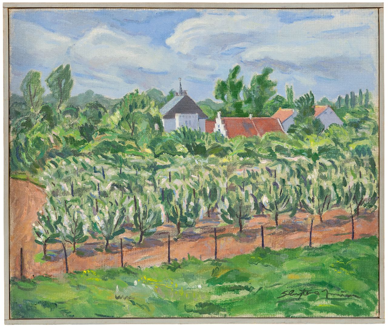 Sluijters jr. J.  | Jan Sluijters jr. | Schilderijen te koop aangeboden | Boomgaard, olieverf op doek 50,0 x 60,2 cm, gesigneerd rechtsonder
