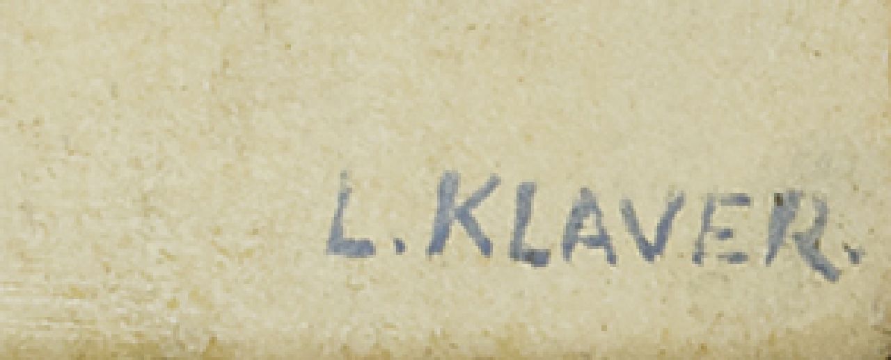 Luite Klaver signaturen Bloemen in Keulse pot