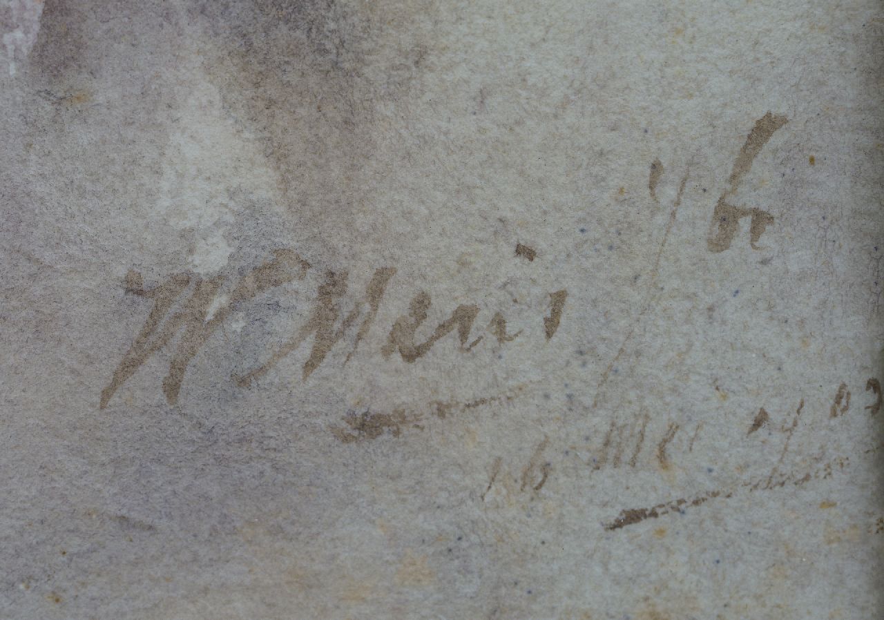 Willem Maris (Jbzn) signaturen Jonge vrouw met cape