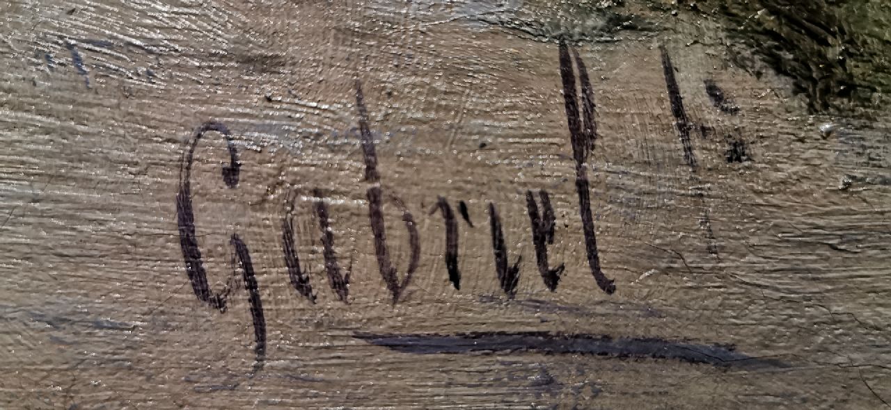 Constan Gabriel signaturen Poldermolen bij Giethoorn