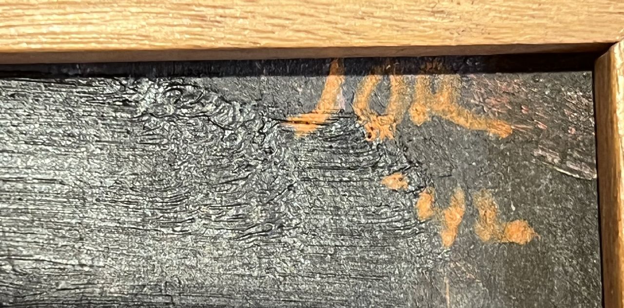 Jan Jordens signaturen Liggend naakt (Leda en de zwaan)