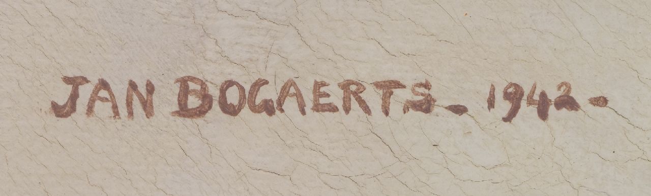 Jan Bogaerts signaturen Stilleven met Keulse kan en Goudse pijp