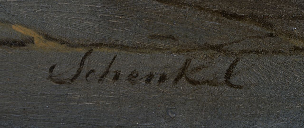 Jan Jakob Schenkel signaturen Interieur van de St. Bavokerk, Haarlem