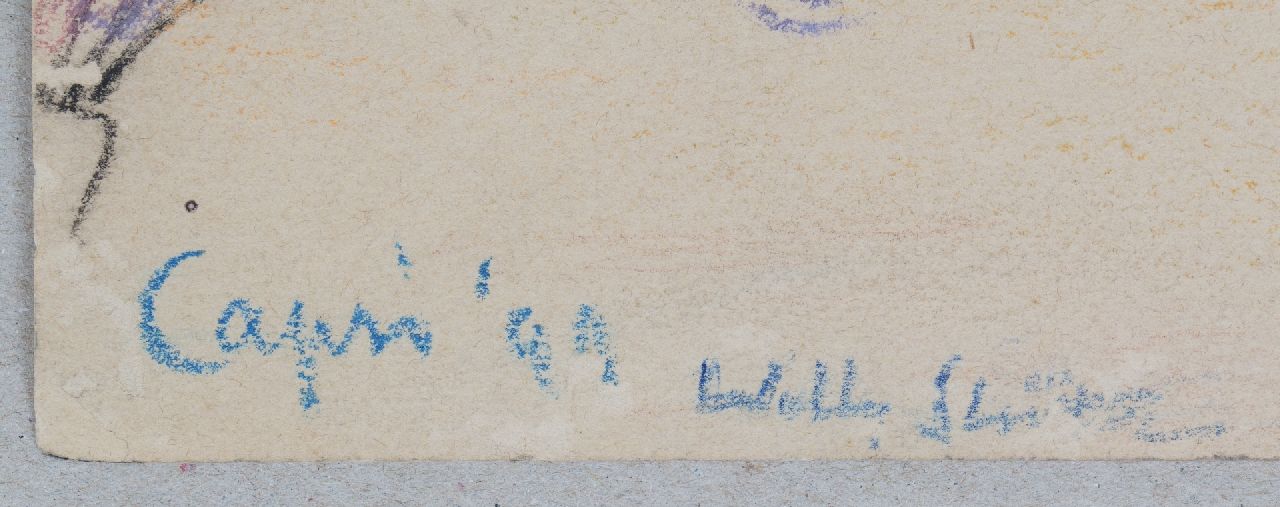 Willy Sluiter signaturen Strandje op Capri