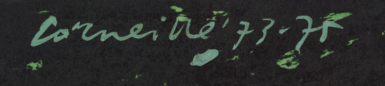 Corneille signaturen Untitled (uit de serie Les aventures de Pinocchio)