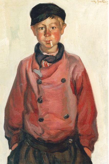 Sluiter J.W.  | Volemdams boefje, olieverf op doek 80,5 x 60,5 cm, gesigneerd r.b. en gedateerd 1911