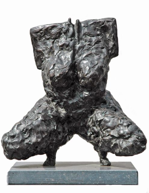 LeRoy A.  | Innana, brons 30,3 x 25,8 cm, gesigneerd met initialen op rechter bil
