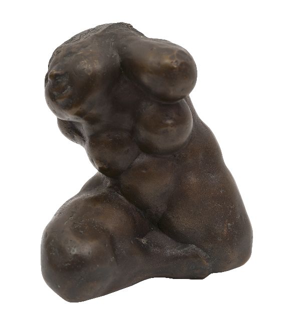 Rudolf Schwaiger | Eva, brons, 11,5 x 10,5 cm, gesigneerd op hoofd en gedateerd 1976