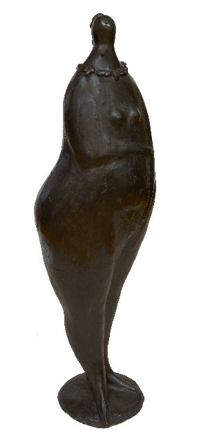 Hemert E. van | Kraagje, gepatineerd brons 81,0 x 23,0 cm, gesigneerd met monogram op achterkant basis en te dateren 2010