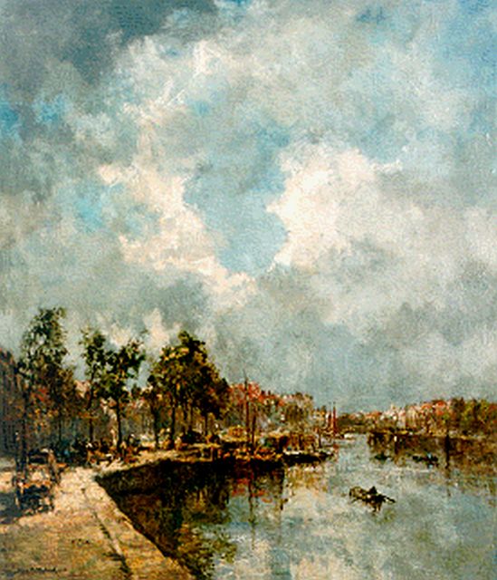 Johan Hendrik van Mastenbroek | Stadsgezicht Rotterdam, olieverf op doek, 69,9 x 59,2 cm, gesigneerd l.o. en gedateerd 1944