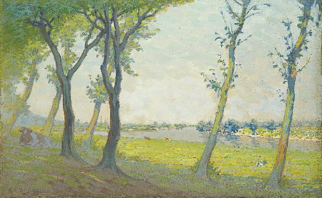 Co Breman | Salland, zomermorgen, olieverf op doek, 44,5 x 70,5 cm, gesigneerd l.o. en gedateerd 1935