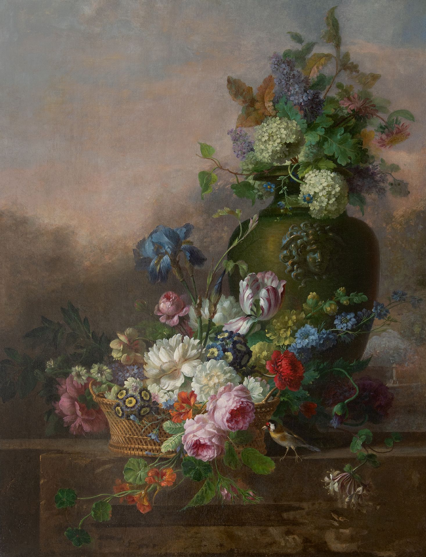 Verbazingwekkend Willem van Leen | Schilderijen te Koop | Bloemstilleven met rozen EG-25