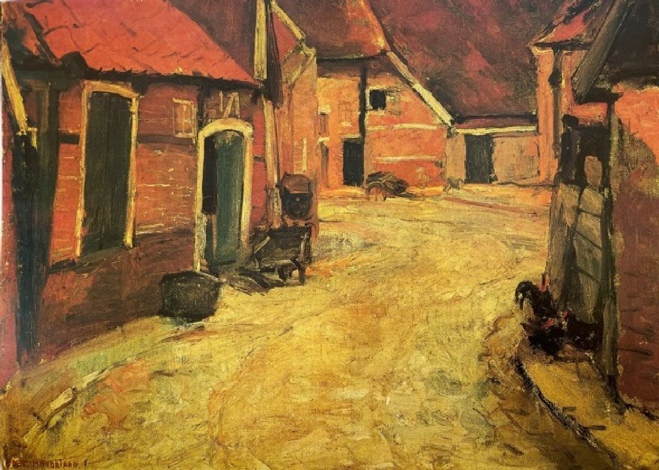 Mondriaan P.C.  | Pieter Cornelis 'Piet' Mondriaan, Op de Lappenbrink, Winterswijk, olieverf op doek op board 33,5 x 45,0 cm, gesigneerd linksonder