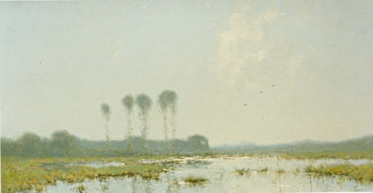 Kuijpers C.  | Cornelis Kuijpers, Weidspolderlandschap, olieverf op doek 40,8 x 85,6 cm, gesigneerd rechtsonder