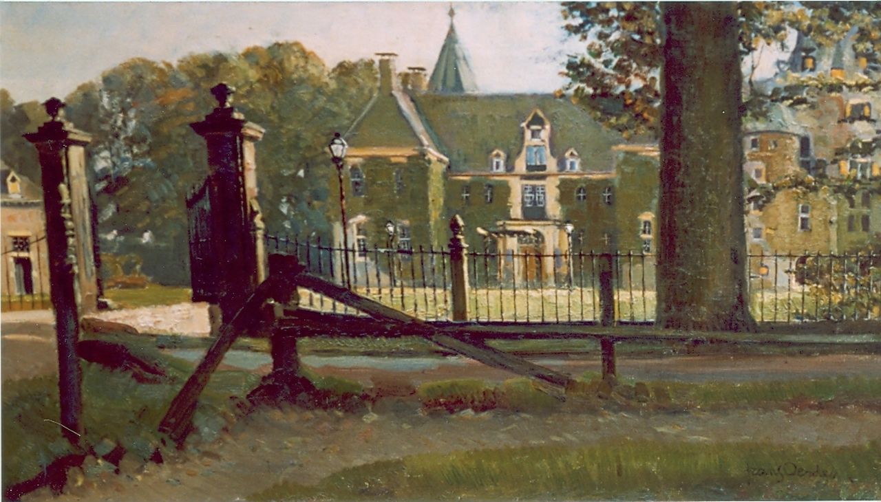 Oerder F.D.  | 'Frans' David Oerder, Kasteel 'Het Nijenhuis', olieverf op doek 69,0 x 39,0 cm, gesigneerd rechtsonder