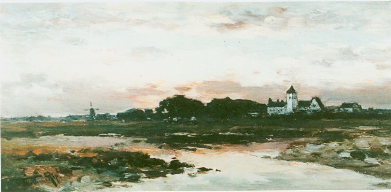 Rip W.C.  | 'Willem' Cornelis Rip, Na de zonsondergang, olieverf op doek 22,0 x 45,2 cm, gesigneerd linksonder