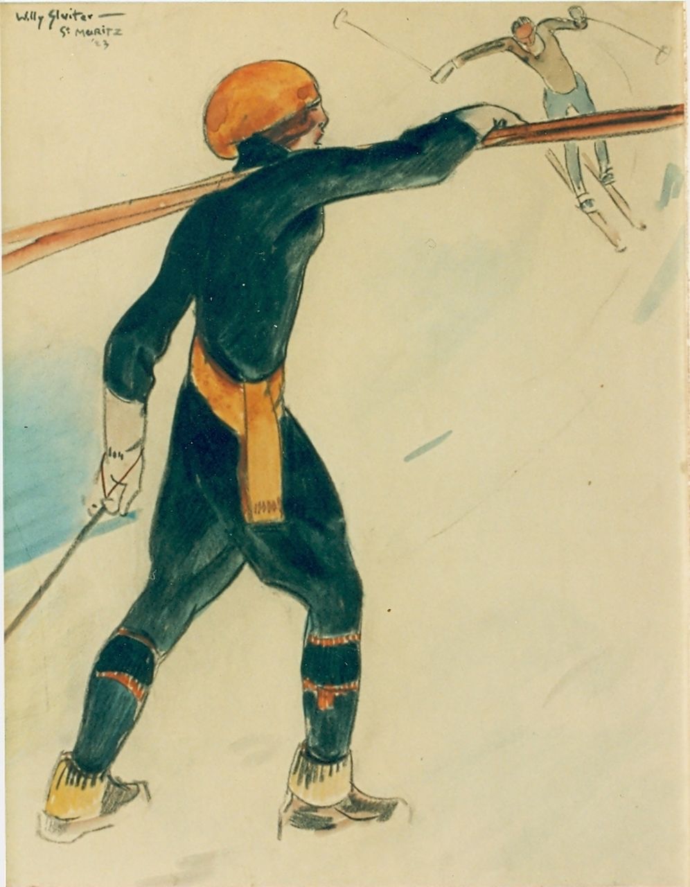 Sluiter J.W.  | Jan Willem 'Willy' Sluiter, Op weg naar boven, gemengde techniek op board 48,0 x 37,0 cm, gesigneerd linksboven