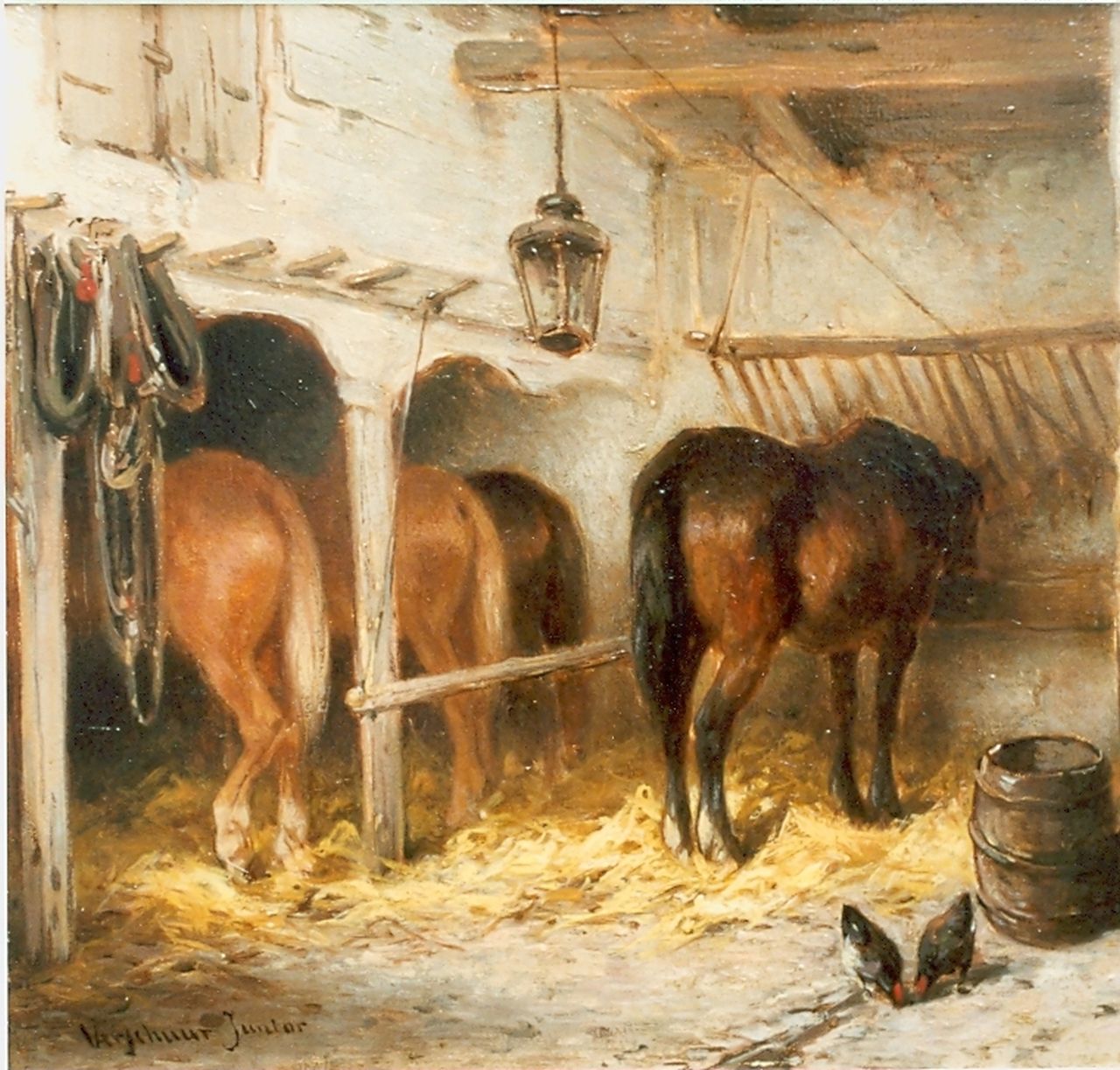 Wouter Verschuur Jr Schilderijen Vh Te Koop Paarden In De Stal Wouter Verschuur Jr Schilderijen Vh Te Koop Paarden In De Stal