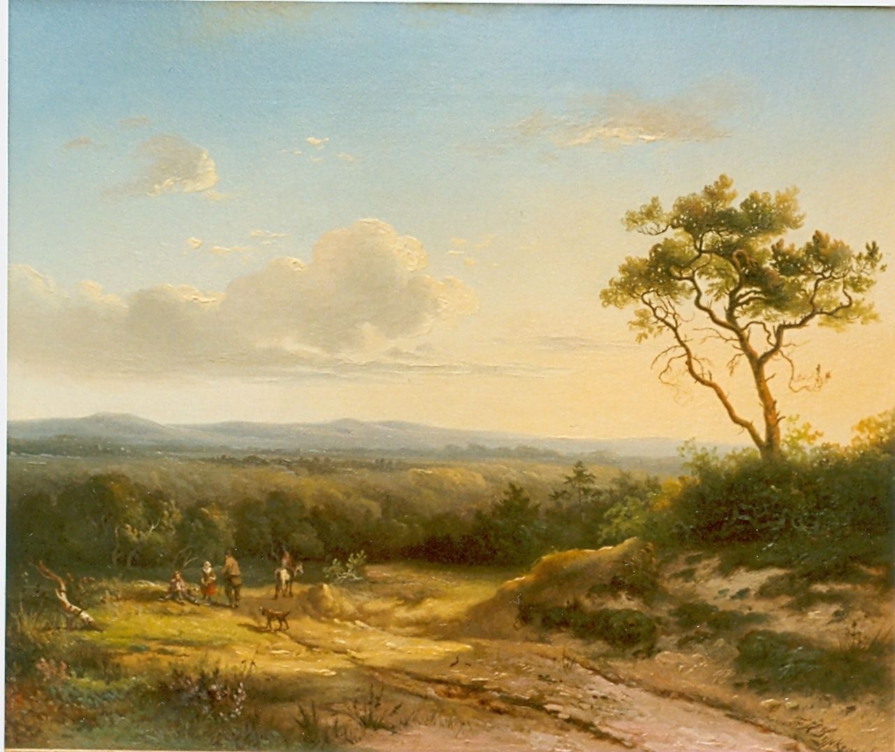 Sijpkens F.H. | Ferdinand Hendrik Sijpkens, Rustende reizigers, olieverf op paneel 35,5 x 43,0 cm, gesigneerd rechtsonder Sijpkens F.H. | Ferdinand Hendrik Sijpkens, Rustende reizigers, olieverf op paneel 35,5 x 43,0 cm, gesigneerd rechtsonder