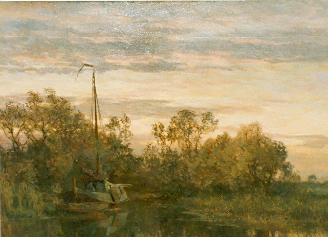 Tholen W.B.  | Willem Bastiaan Tholen, Zonsondergang, olieverf op doek 71,0 x 101,0 cm, gesigneerd linksonder
