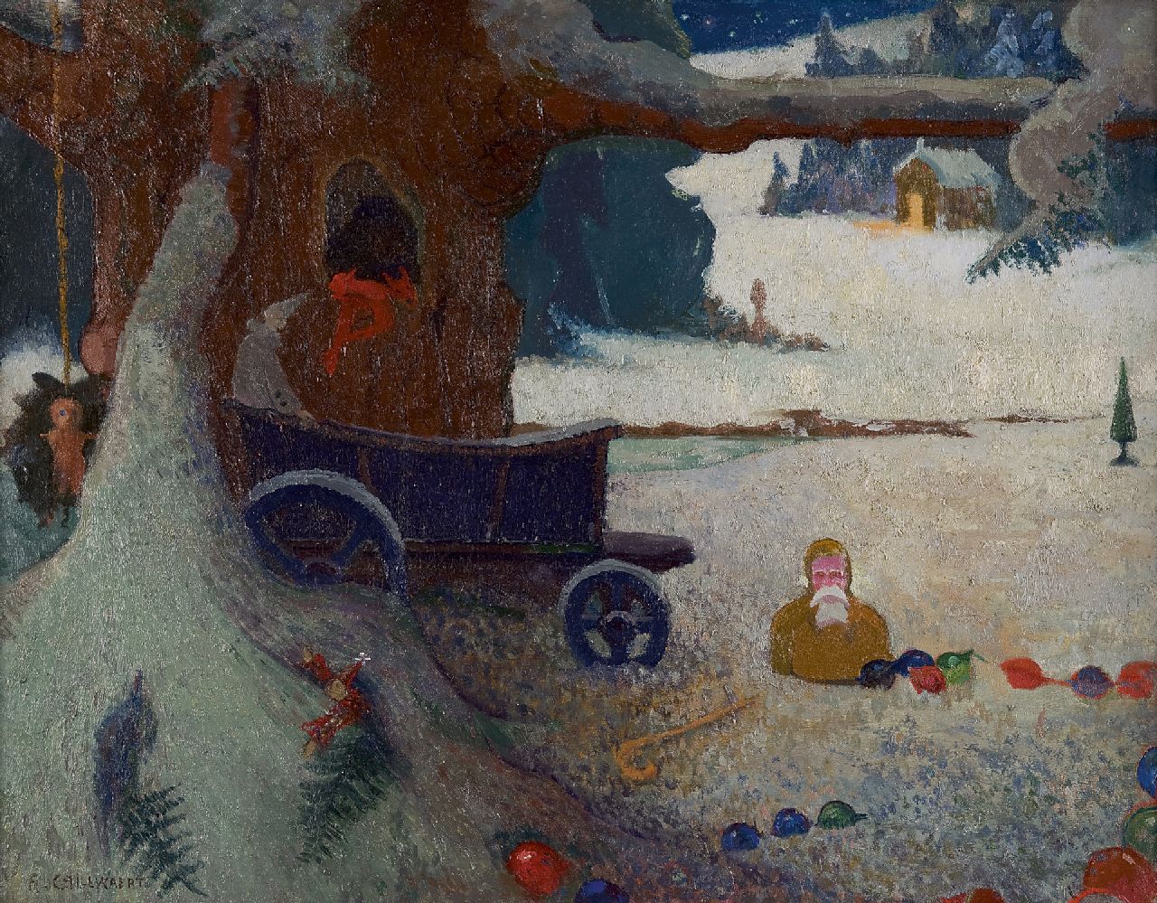 Callewaert K.R.  | Karel René 'Natus' Callewaert, De schilders droom, olieverf op doek 50,1 x 63,9 cm, gesigneerd linksonder