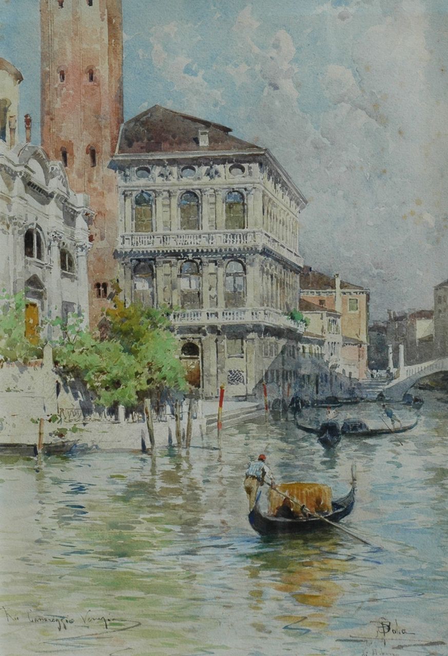 Sala P.  | Paolo Sala, Canareggio, Venetië, aquarel op papier 52,5 x 36,9 cm, gesigneerd rechtsonder