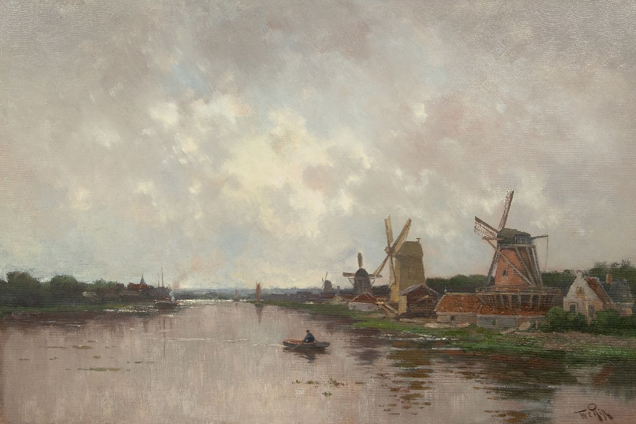 Rip W.C.  | 'Willem' Cornelis Rip, Molens aan de Zaan, olieverf op doek 62,8 x 90,6 cm, gesigneerd r.o