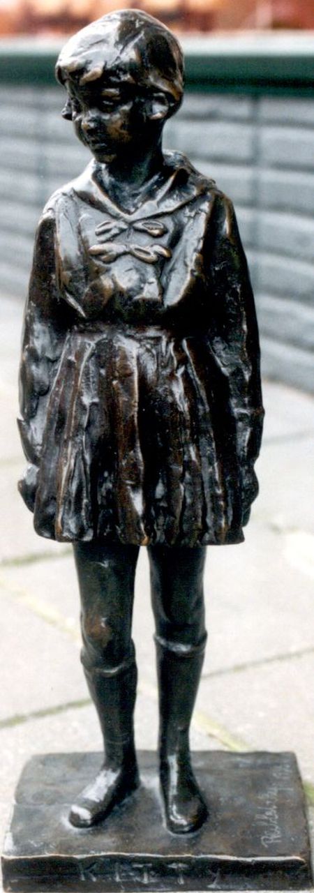 Rubletski R.Y.  | Rubletski, Kitty, brons 48,0 cm, gesigneerd op basis en gedateerd 1936