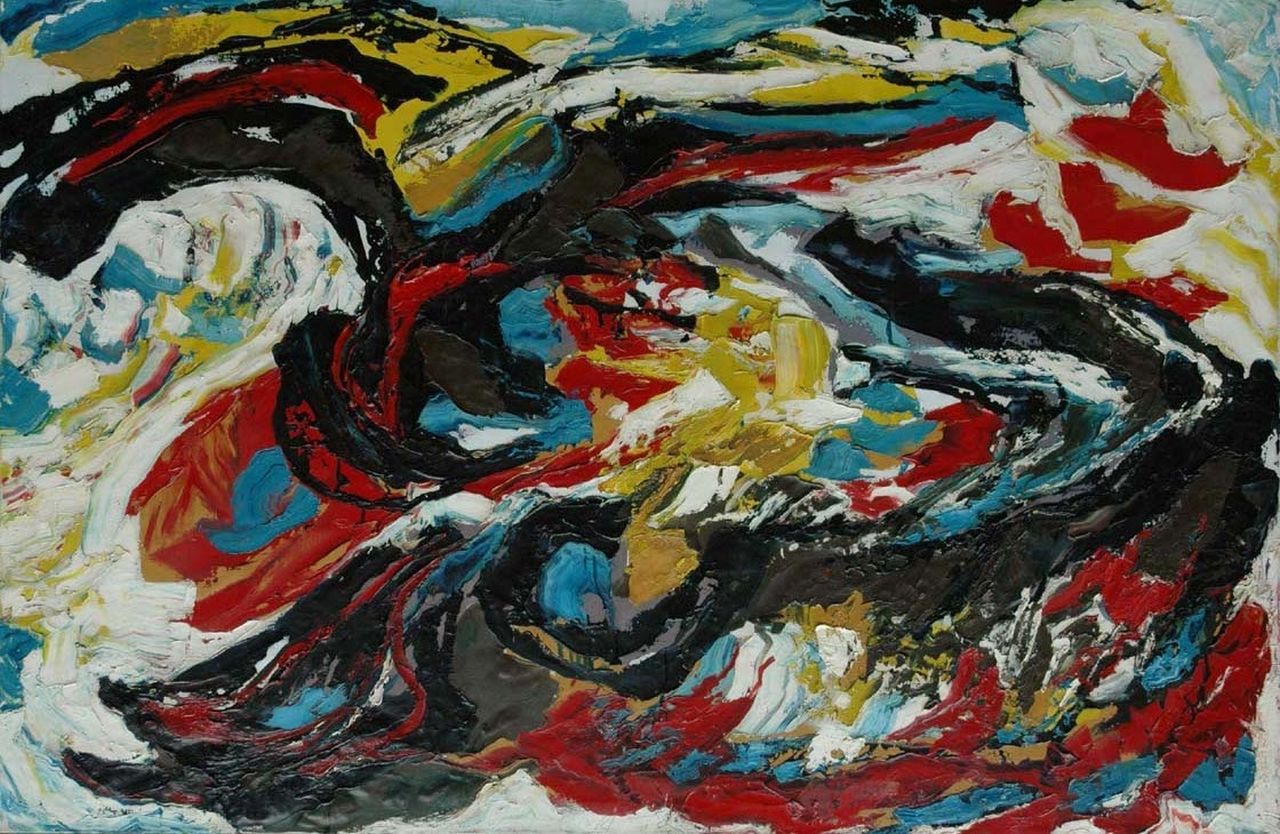 Hunziker F.  | Frieda Hunziker, Redding, olieverf op doek 99,5 x 149,5 cm, gesigneerd verso en op spieraam en te dateren ca. 1963-1966