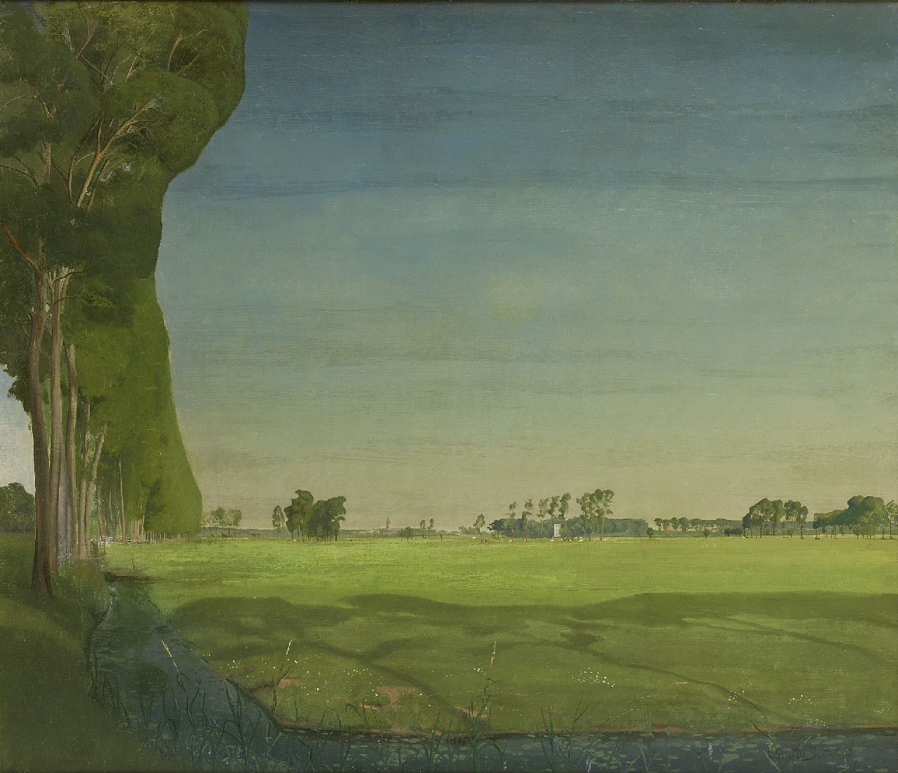 Saedeleer V. de | Valerius de Saedeleer, Le rideau d'arbres -  Landschap met dreef, olieverf op doek 65,7 x 75,8 cm, gesigneerd rechtsonder en te dateren ca. 1907