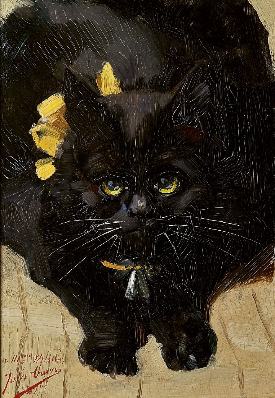 Jules Cran | Moortje, olieverf op paneel, 27,1 x 18,8 cm, gesigneerd l.o. en gedateerd 1901