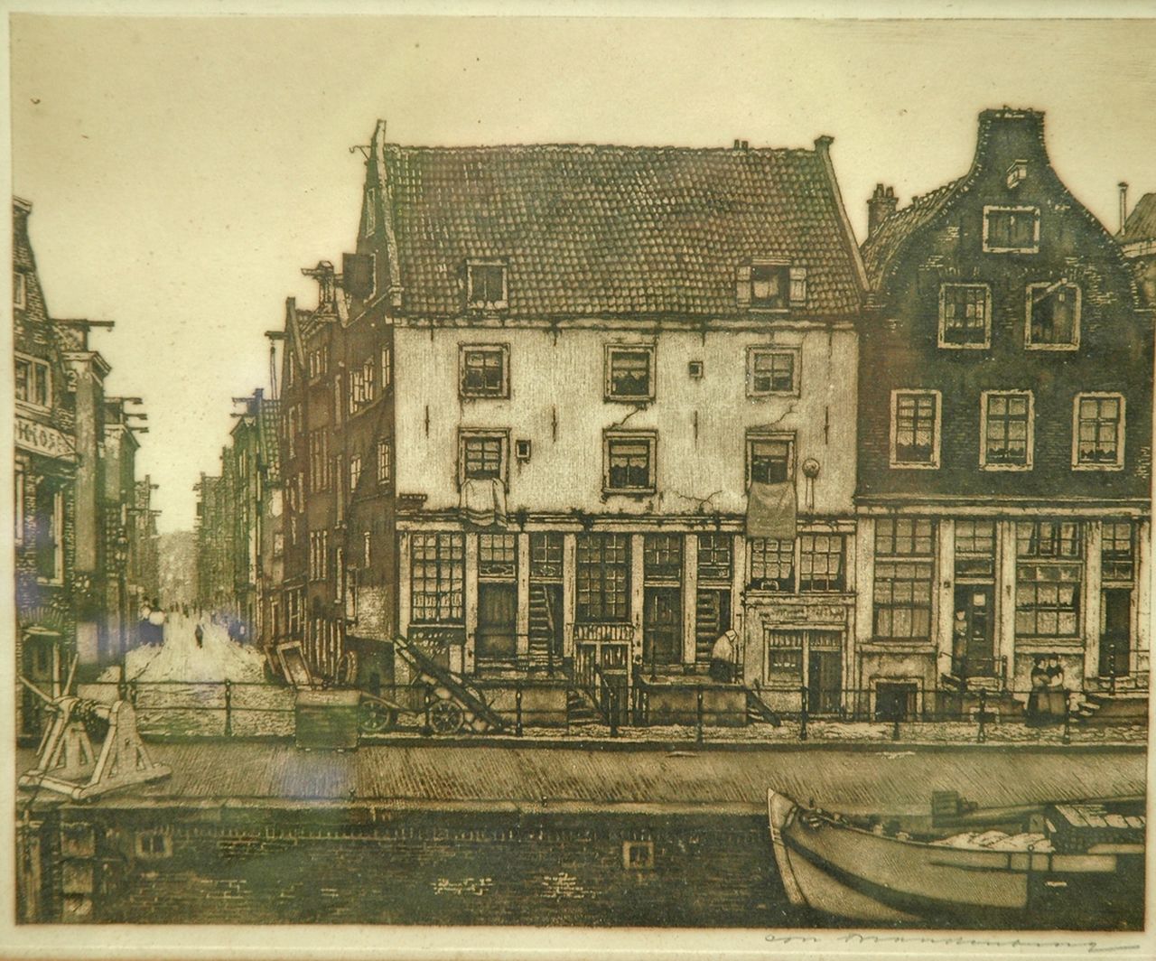 Brandenburg C.  | Cornelis Brandenburg, St. Antoniussluis, ets 23,0 x 29,0 cm, gesigneerd rechtsonder