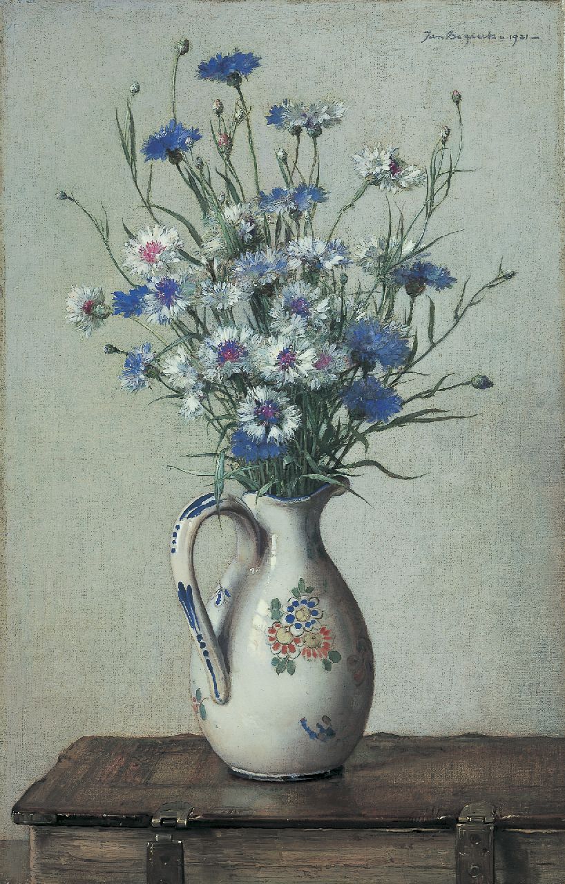 Bogaerts J.J.M.  | Johannes Jacobus Maria 'Jan' Bogaerts, Korenbloemen, olieverf op doek 55,0 x 35,4 cm, gesigneerd rechtsboven en gedateerd 1921