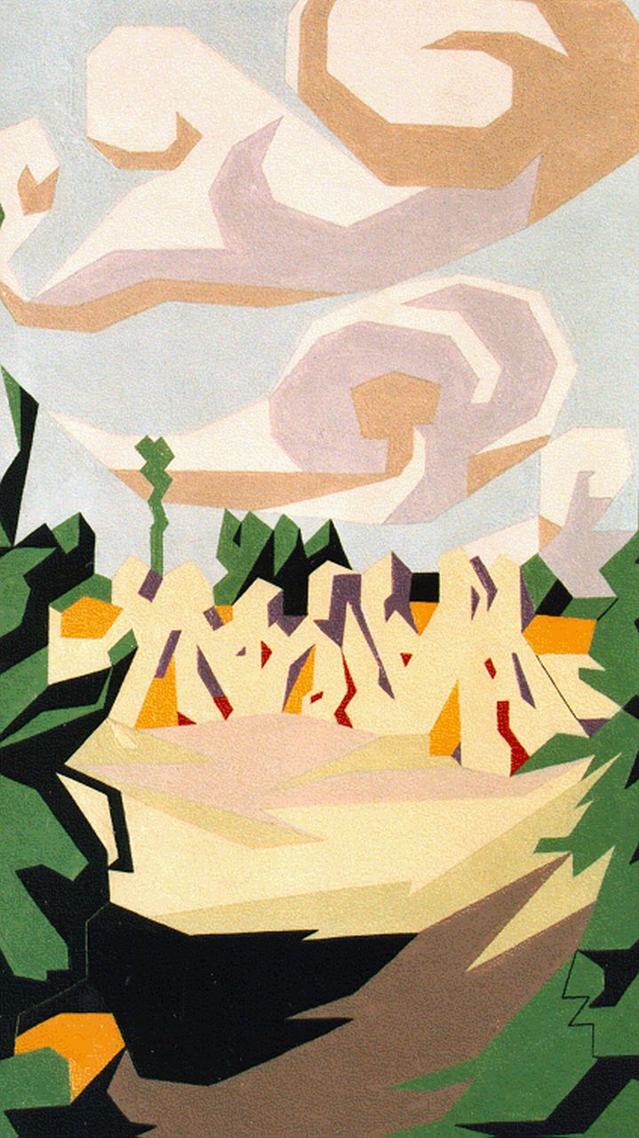 Valk H.J.  | 'Hendrik' Jacobus Valk, Zonnedag, olieverf op schildersboard 47,4 x 26,6 cm, gesigneerd rechtsonder en in de jaren '60 geantidateerd '17