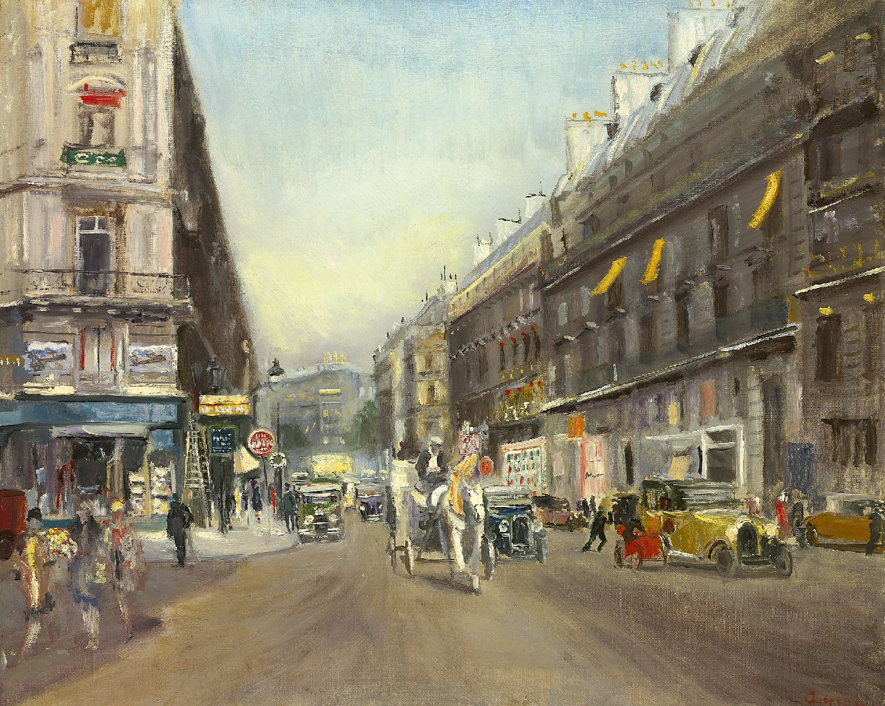 Adrion L.  | Lucien Adrion, Stadsgezicht in Parijs, olieverf op doek 65,0 x 80,9 cm, gesigneerd rechtsonder en gedateerd 1929 (op etiket)