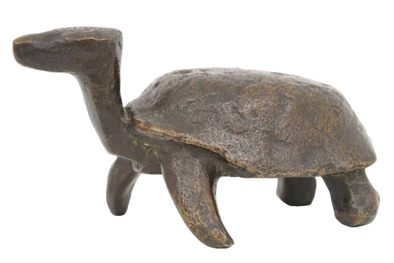 Rudolf Christian Baisch | Schildpad, brons, 7,3 x 8,7 cm, gesigneerd op onderzijde en gedateerd '71