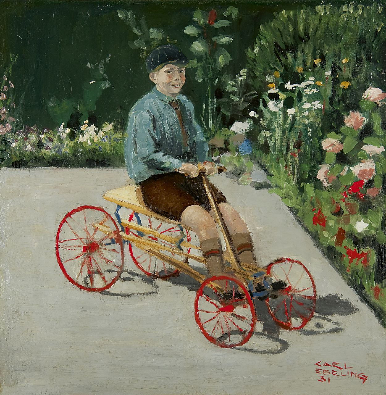 Ebeling C.  | Carl Ebeling, De vliegende hollander, olieverf op doek 40,9 x 40,4 cm, gesigneerd rechtsonder en gedateerd '31