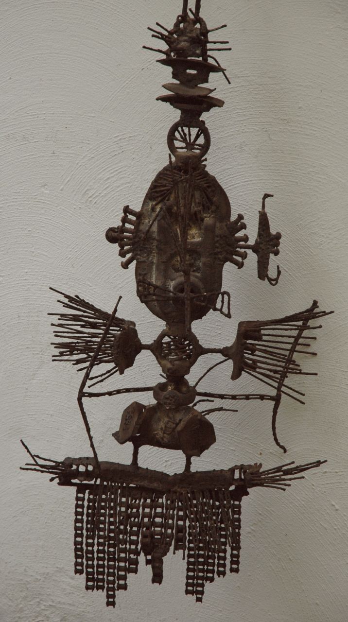 Boer Lichtveld F.D.M. de | Francis Douwe Maria 'Frans' de Boer Lichtveld, Fetish, ijzer en spiegelglas 40,0 x 100,0 cm, te dateren 1965