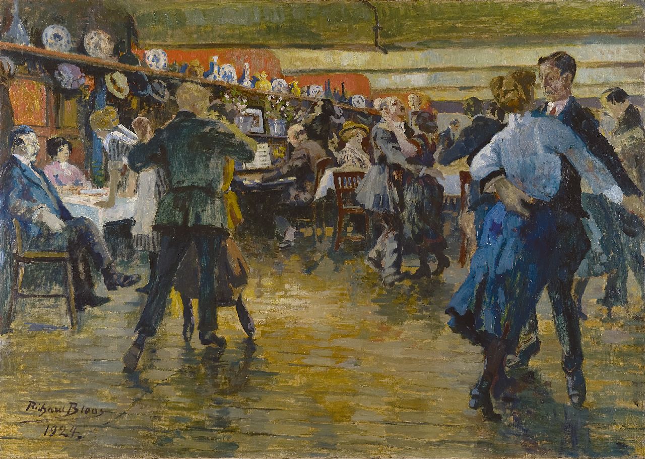Bloos R.W.  | 'Richard' Willi Bloos, Dansplezier, olieverf op doek 79,8 x 113,5 cm, gesigneerd linksonder en gedateerd 1924