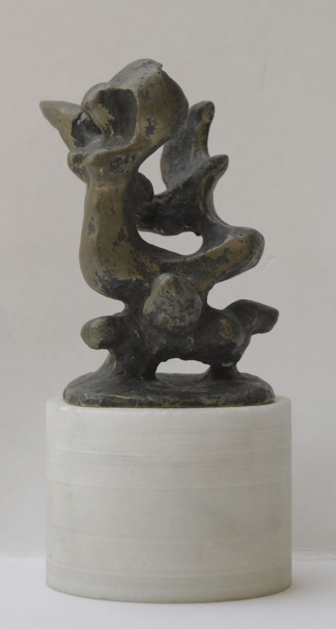 Jonk N.  | Nicolaas 'Nic' Jonk, Sirene, brons 10,4 x 8,5 cm, gesigneerd op onderzijde basis en gedateerd 1971
