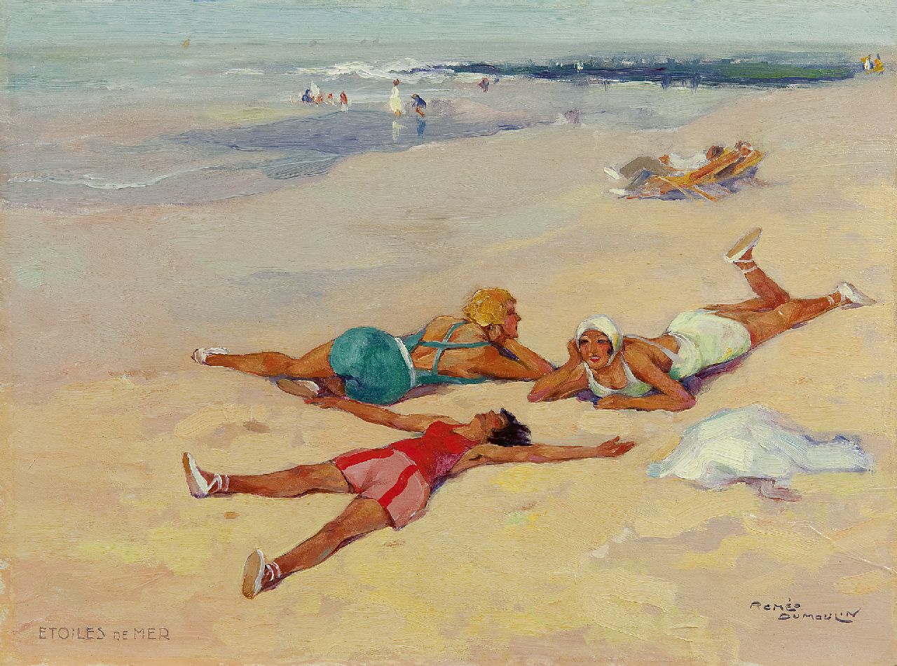 Dumoulin R.  | Roméo Dumoulin, Étoiles de mer, olieverf op paneel 27,0 x 36,1 cm, gesigneerd rechtsonder