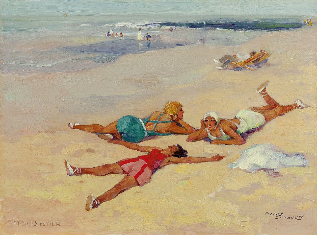 Dumoulin R.  | Roméo Dumoulin, Étoiles de mer, olieverf op paneel 27,0 x 36,1 cm, gesigneerd rechtsonder