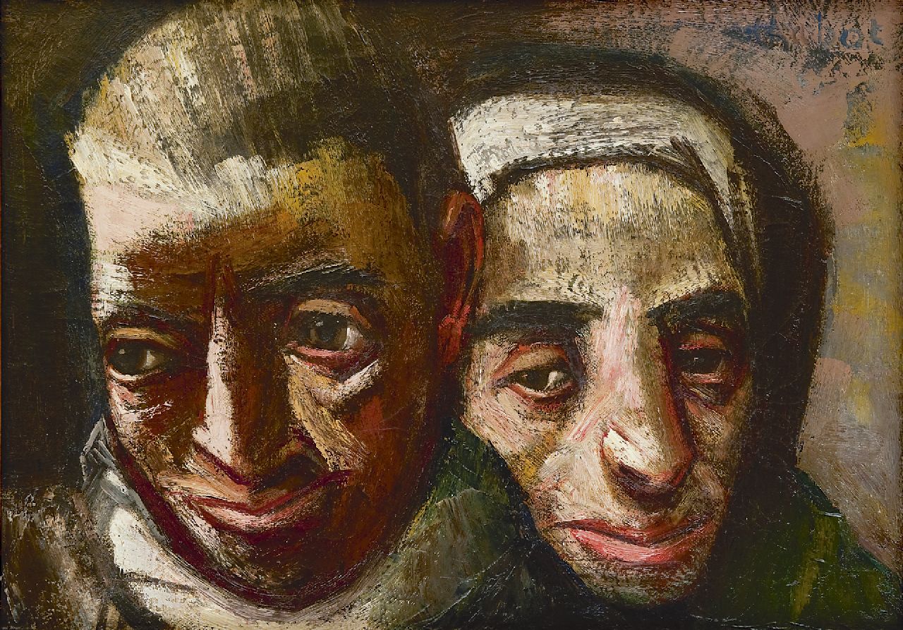 Chabot H. | Hendrik 'Henk' Chabot, De vervolgden, olieverf op doek 45,6 x 64,0 cm, gesigneerd rechtsboven en te dateren 1944 Chabot H. | Hendrik 'Henk' Chabot, De vervolgden, olieverf op doek 45,6 x 64,0 cm, gesigneerd rechtsboven en te dateren 1944