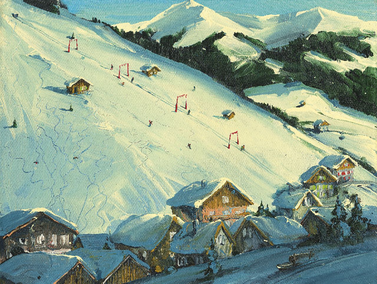 Kroner S.  | Sven Kroner, Zonder titel, acryl op doek 100,0 x 130,0 cm, gesigneerd verso en verso gedateerd 2002