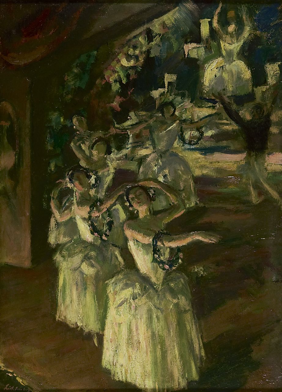 Lichtenberger H.R. | Hans Reinhold Lichtenberger, Het ballet Giselle, olieverf op board 53,0 x 38,0 cm, gesigneerd linksonder Lichtenberger H.R. | Hans Reinhold Lichtenberger, Het ballet Giselle, olieverf op board 53,0 x 38,0 cm, gesigneerd linksonder